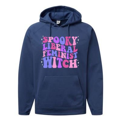 Spooky Liberal Feminist Witch Fall Rights Prochoice Meaningful Gift Performance Fleece Hoodie