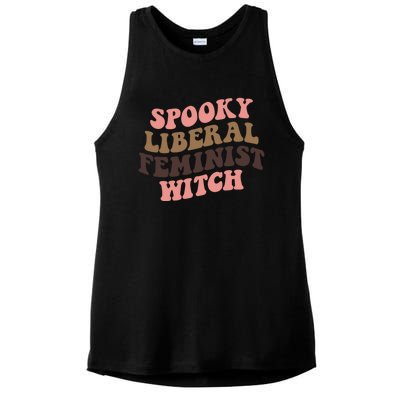 Spooky Liberal Feminist Witch S Rights Halloween Gift Ladies PosiCharge Tri-Blend Wicking Tank