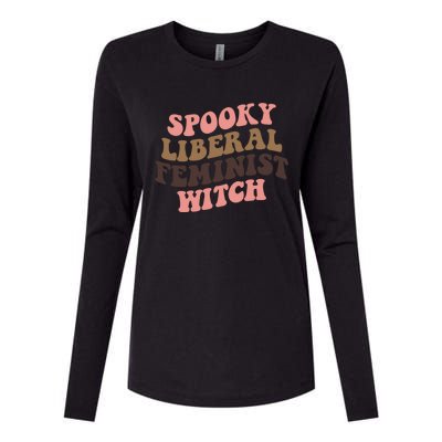 Spooky Liberal Feminist Witch S Rights Halloween Gift Womens Cotton Relaxed Long Sleeve T-Shirt