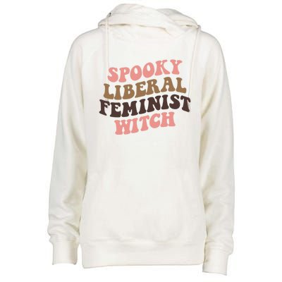 Spooky Liberal Feminist Witch S Rights Halloween Gift Womens Funnel Neck Pullover Hood