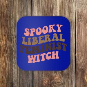 Spooky Liberal Feminist Witch S Rights Halloween Gift Coaster