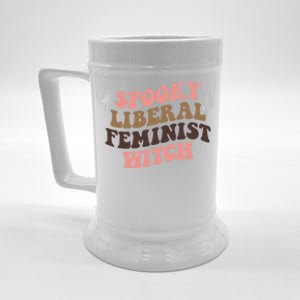 Spooky Liberal Feminist Witch S Rights Halloween Gift Beer Stein