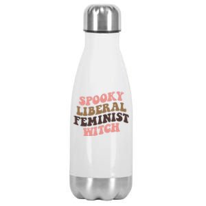 Spooky Liberal Feminist Witch S Rights Halloween Gift Stainless Steel Insulated Water Bottle