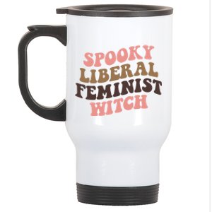 Spooky Liberal Feminist Witch S Rights Halloween Gift Stainless Steel Travel Mug