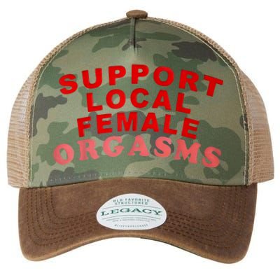 Support Local Female Orgasms Legacy Tie Dye Trucker Hat