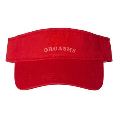 Support Local Female Orgasms Valucap Bio-Washed Visor