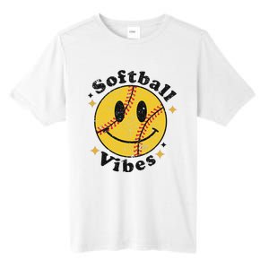 Softball Lover Fan Smiling Face Costume Happy Cute Smile Tall Fusion ChromaSoft Performance T-Shirt