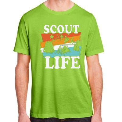 Scout Life Funny Scouting Lovers Camping Scout Vintage Adult ChromaSoft Performance T-Shirt