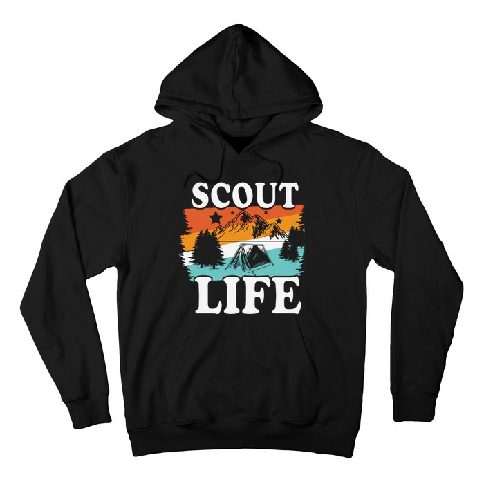 Scout Life Funny Scouting Lovers Camping Scout Vintage Hoodie