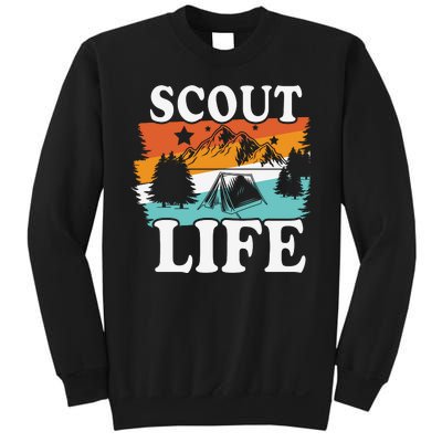 Scout Life Funny Scouting Lovers Camping Scout Vintage Sweatshirt