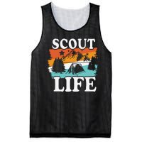 Scout Life Funny Scouting Lovers Camping Scout Vintage Mesh Reversible Basketball Jersey Tank