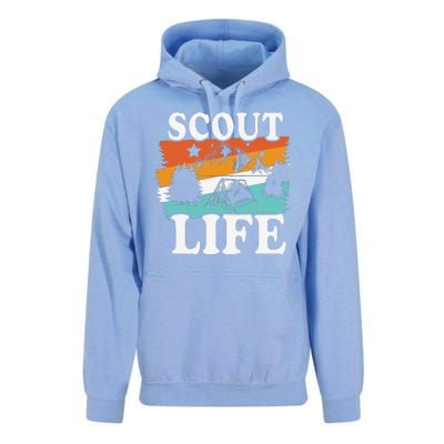 Scout Life Funny Scouting Lovers Camping Scout Vintage Unisex Surf Hoodie