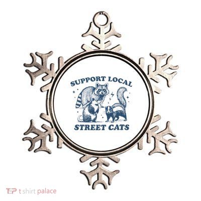 Support Local Funny Animal Metallic Star Ornament