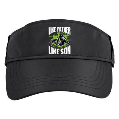 Snowcross Like Father Like Son Gift Proud Snowmobiling Cool Gift Adult Drive Performance Visor