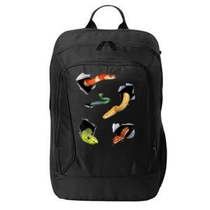 Snake Lover Funny Snake Reptile Lover Funny Snake City Backpack