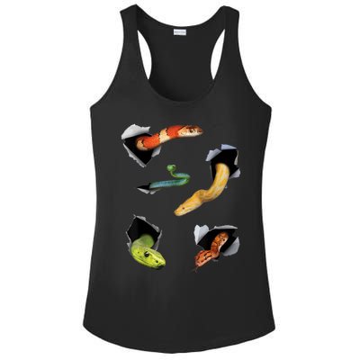 Snake Lover Funny Snake Reptile Lover Funny Snake Ladies PosiCharge Competitor Racerback Tank