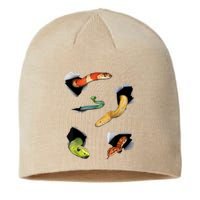 Snake Lover Funny Snake Reptile Lover Funny Snake Sustainable Beanie