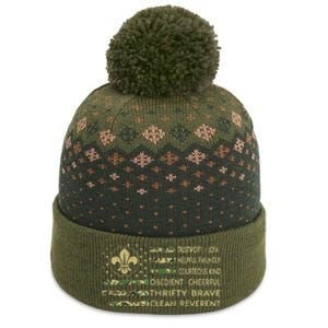 Scout Leader Funny Scout Camping Camo Us America The Baniff Cuffed Pom Beanie