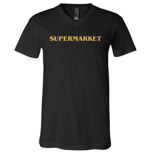 Supermarket Logic Fitted V-Neck T-Shirt