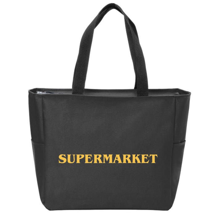 Supermarket Logic Fitted Zip Tote Bag