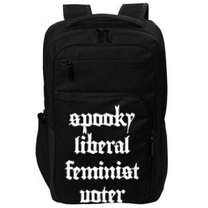 Spooky Liberal Feminist Voter Halloween Impact Tech Backpack