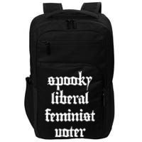 Spooky Liberal Feminist Voter Halloween Impact Tech Backpack