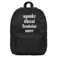 Spooky Liberal Feminist Voter Halloween 16 in Basic Backpack