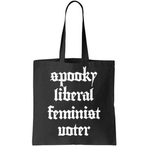 Spooky Liberal Feminist Voter Halloween Tote Bag