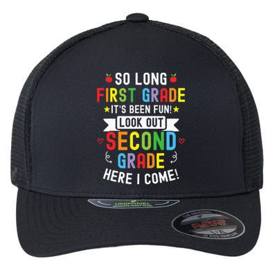 So Long First Grade 2nd Grade Here I Come Graduation Flexfit Unipanel Trucker Cap