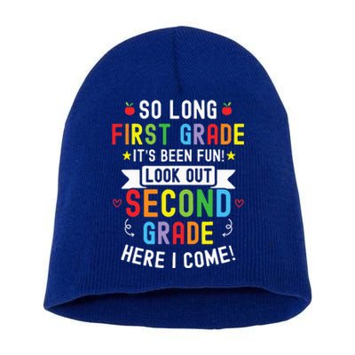 So Long First Grade 2nd Grade Here I Come Graduation Short Acrylic Beanie