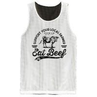 Support Local Farmers Farming Farmer Market Buy Eat Beef Mesh Reversible Basketball Jersey Tank