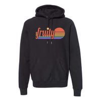 Subtle Lgbt Fruity Sapphic Premium Hoodie