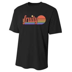 Subtle Lgbt Fruity Sapphic Performance Sprint T-Shirt