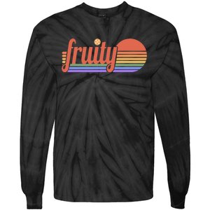 Subtle Lgbt Fruity Sapphic Tie-Dye Long Sleeve Shirt