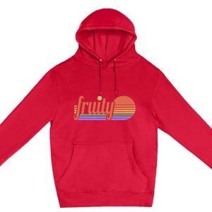 Subtle Lgbt Fruity Sapphic Premium Pullover Hoodie