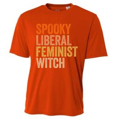 Spooky Liberal Feminist Witch Feminist Halloween Costume Cute Gift Cooling Performance Crew T-Shirt