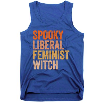 Spooky Liberal Feminist Witch Feminist Halloween Costume Cute Gift Tank Top