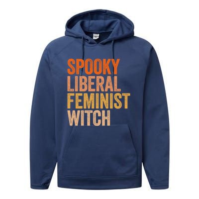 Spooky Liberal Feminist Witch Feminist Halloween Costume Cute Gift Performance Fleece Hoodie