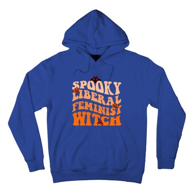 Spooky Liberal Feminist Witch Feminist Vintage Halloween Gift Hoodie