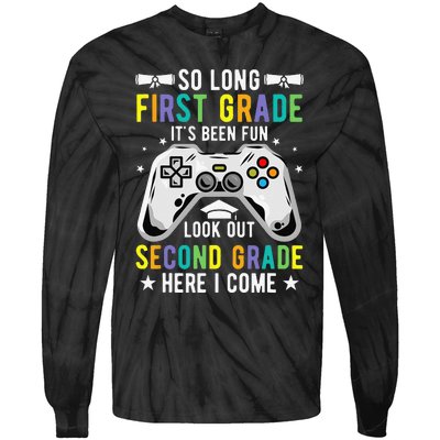 So Long First Grade second Grade Here I Come Graduation Tie-Dye Long Sleeve Shirt