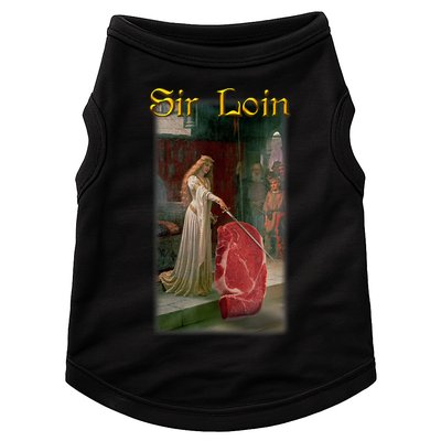 Sir Loin Funny Sirloin Steak Joke Medieval Accolade Art Doggie Tank