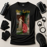 Sir Loin Funny Sirloin Steak Joke Medieval Accolade Art Cooling Performance Crew T-Shirt