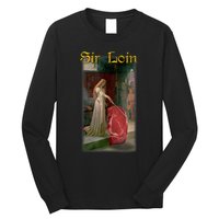 Sir Loin Funny Sirloin Steak Joke Medieval Accolade Art Long Sleeve Shirt