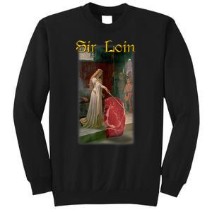 Sir Loin Funny Sirloin Steak Joke Medieval Accolade Art Sweatshirt