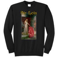 Sir Loin Funny Sirloin Steak Joke Medieval Accolade Art Sweatshirt