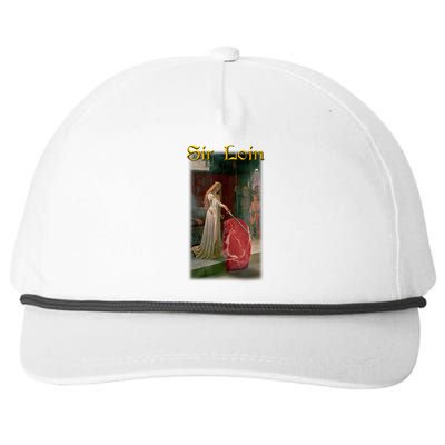 Sir Loin Funny Sirloin Steak Joke Medieval Accolade Art Snapback Five-Panel Rope Hat