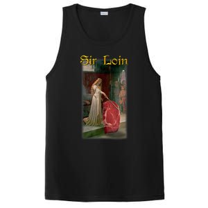 Sir Loin Funny Sirloin Steak Joke Medieval Accolade Art PosiCharge Competitor Tank