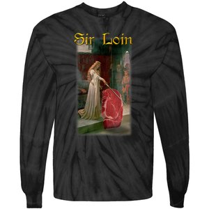 Sir Loin Funny Sirloin Steak Joke Medieval Accolade Art Tie-Dye Long Sleeve Shirt