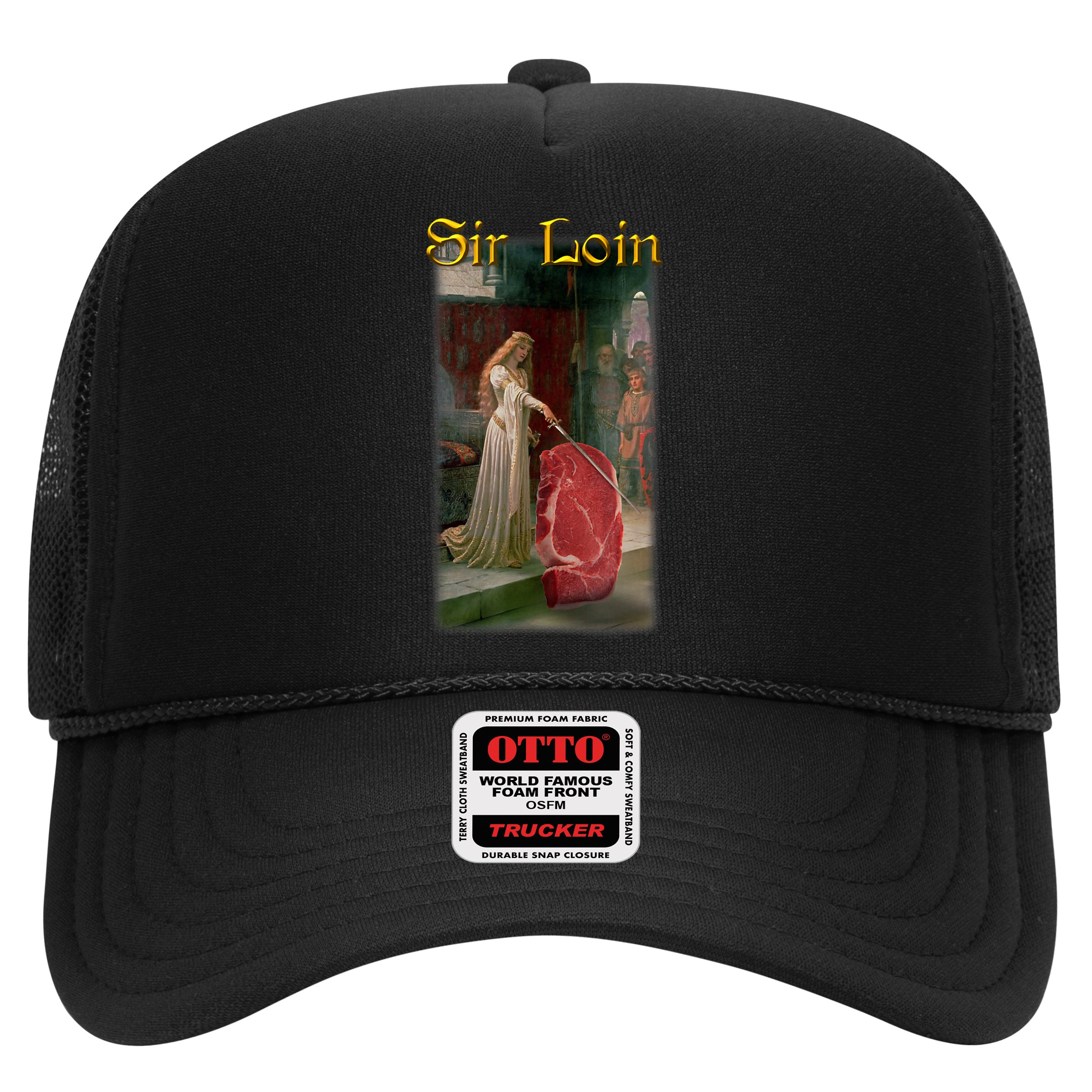 Sir Loin Funny Sirloin Steak Joke Medieval Accolade Art Hat