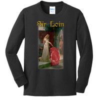 Sir Loin Funny Sirloin Steak Joke Medieval Accolade Art Kids Long Sleeve Shirt